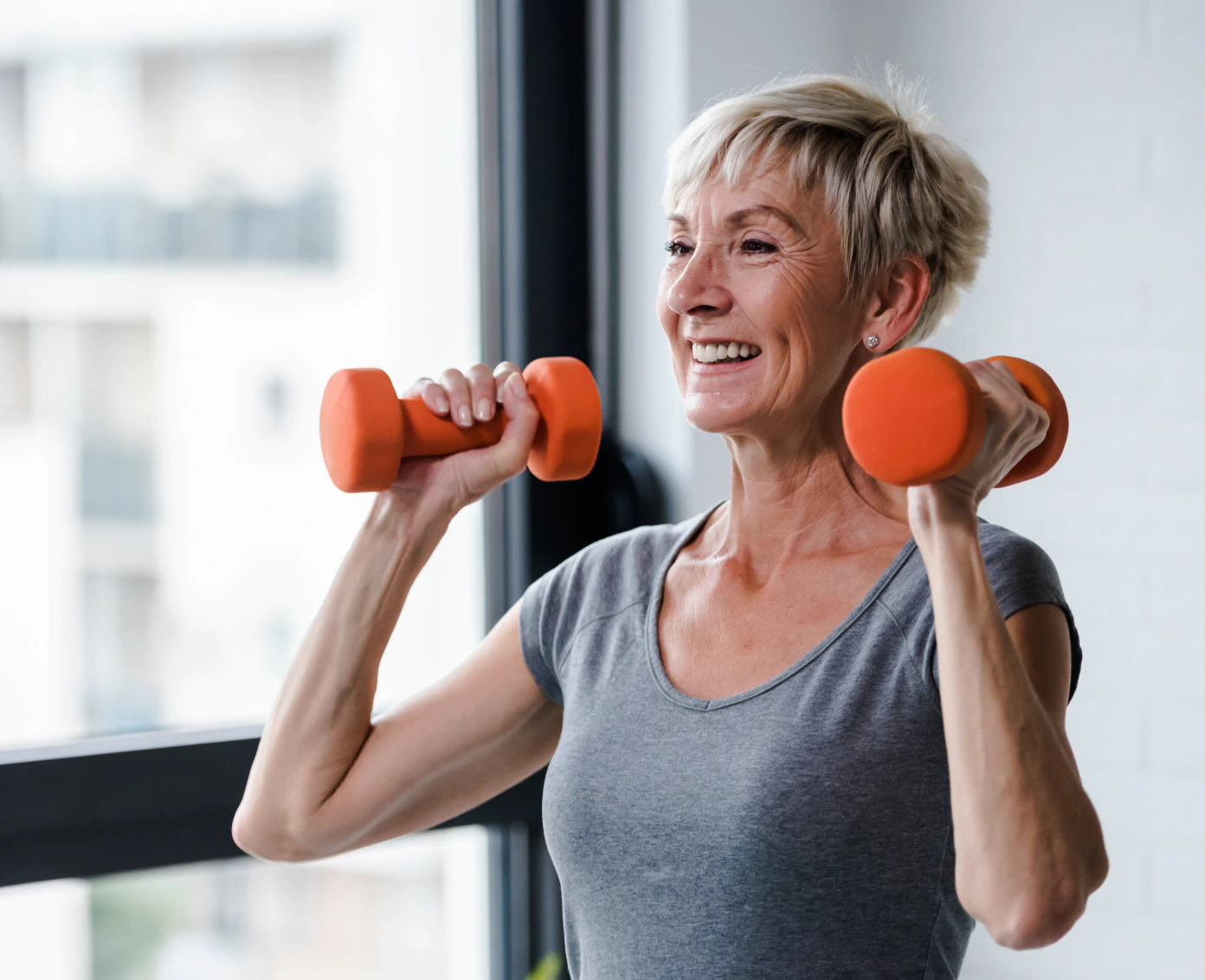 physically active woman