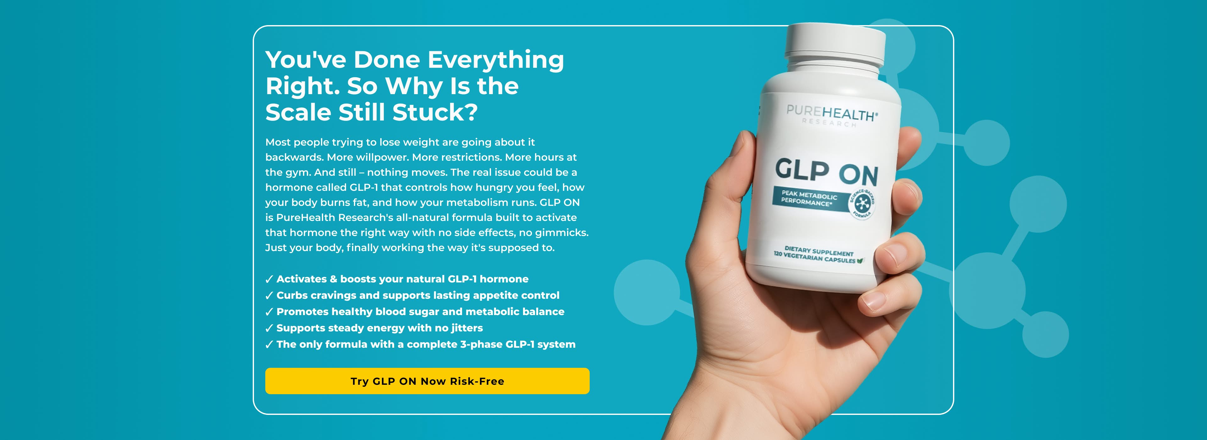 Banner featuring natural GLP-1 supplements collection