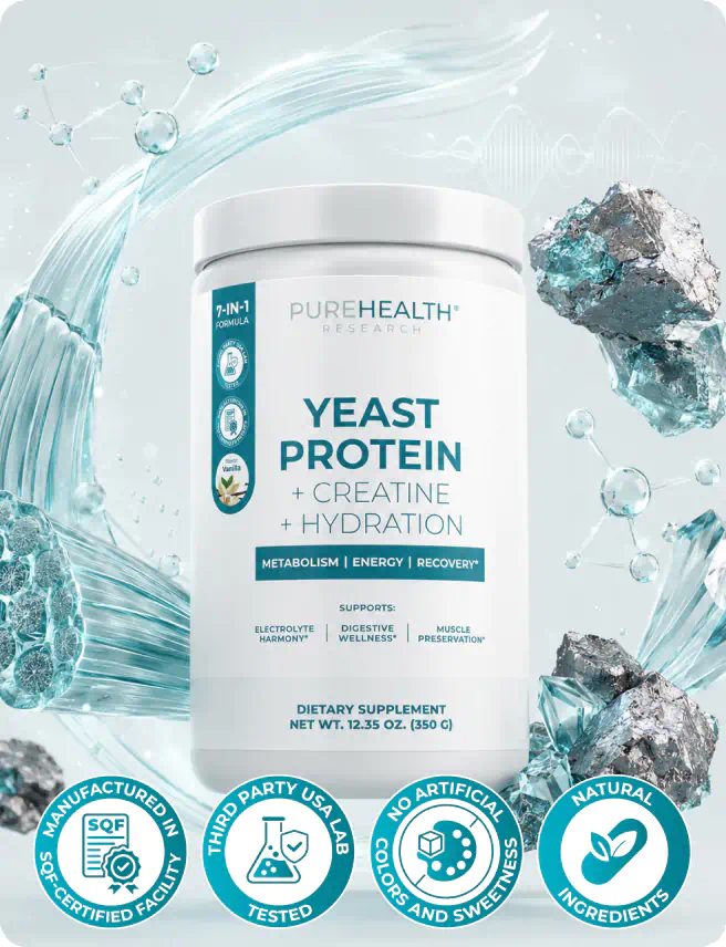 NeuroCreatine bottle with quality badges