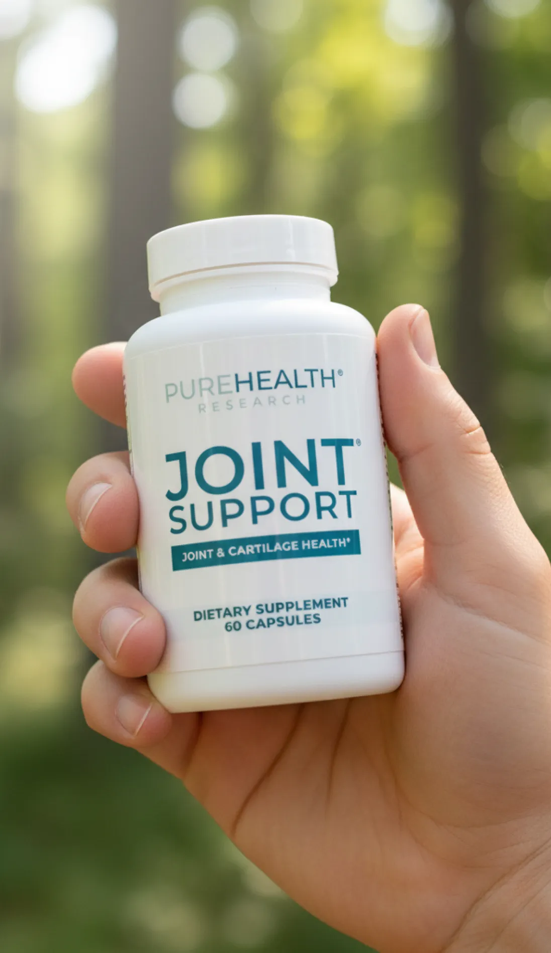 Joint Support bottle in hand